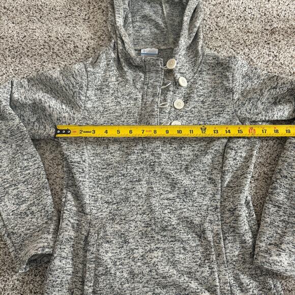 Columbia Womens Pullover Hoodie Heather Grey Soft Women’s Small Sweater - Picture 6 of 7